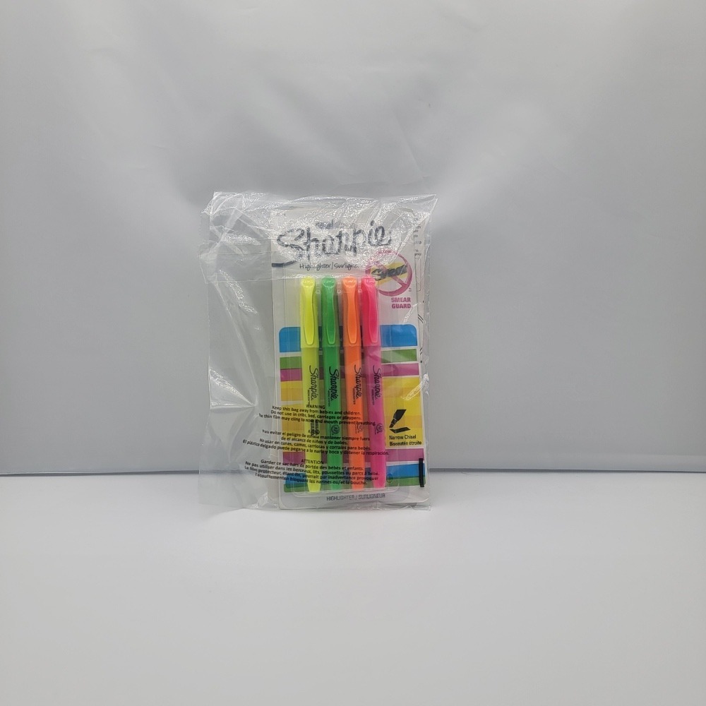 Sharpie Highlighters 2-Pack‎ of 4, Chisel Tip Fluorescent Colors School Office
